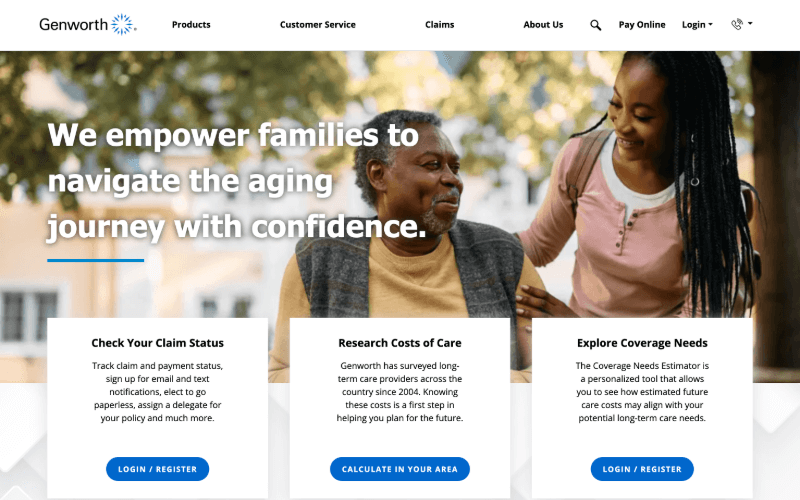 Genworth Insurance screenshot